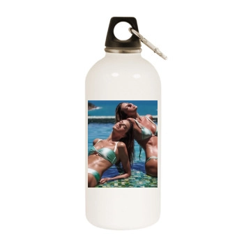 Alessandra Ambrosio White Water Bottle With Carabiner