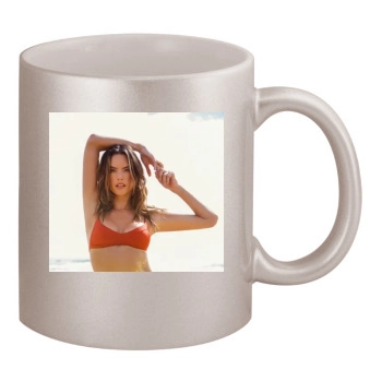 Alessandra Ambrosio 11oz Metallic Silver Mug