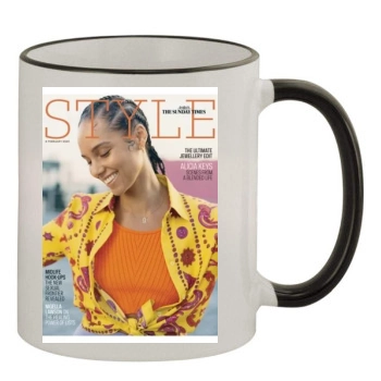 Alicia Keys 11oz Colored Rim & Handle Mug