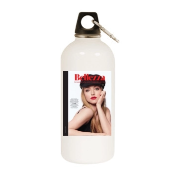 Amanda Seyfried White Water Bottle With Carabiner