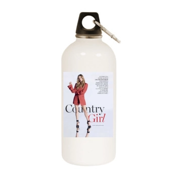 Amanda Seyfried White Water Bottle With Carabiner