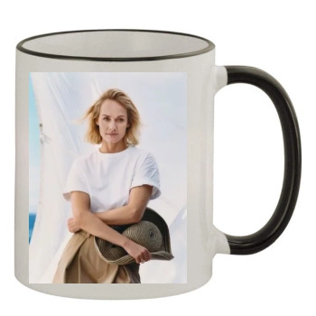 Amber Valletta 11oz Colored Rim & Handle Mug