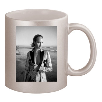 Amber Valletta 11oz Metallic Silver Mug