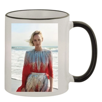 Amber Valletta 11oz Colored Rim & Handle Mug