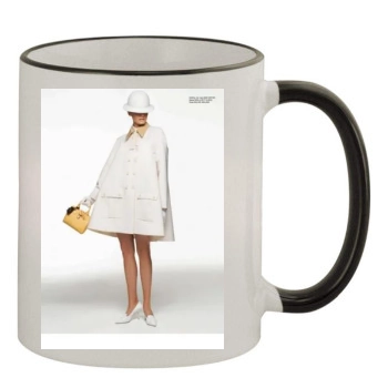 Amber Valletta 11oz Colored Rim & Handle Mug