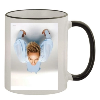 Amber Valletta 11oz Colored Rim & Handle Mug