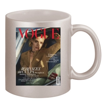 Amber Valletta 11oz Metallic Silver Mug