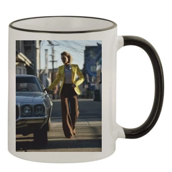 Amber Valletta 11oz Colored Rim & Handle Mug