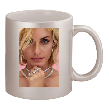 Amber Valletta 11oz Metallic Silver Mug