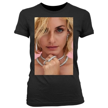 Amber Valletta Women's Junior Cut Crewneck T-Shirt