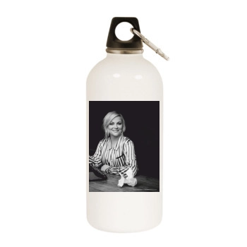 Amy Poehler White Water Bottle With Carabiner