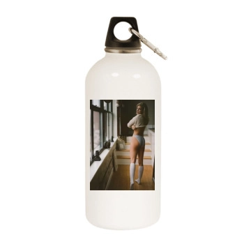 AnnaLynne McCord White Water Bottle With Carabiner