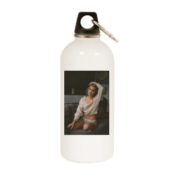 AnnaLynne McCord White Water Bottle With Carabiner