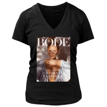 AnnaLynne McCord Women's Deep V-Neck TShirt