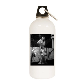 AnnaLynne McCord White Water Bottle With Carabiner