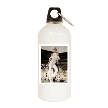 AnnaLynne McCord White Water Bottle With Carabiner