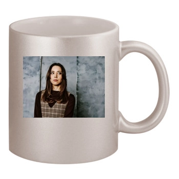 Aubrey Plaza 11oz Metallic Silver Mug