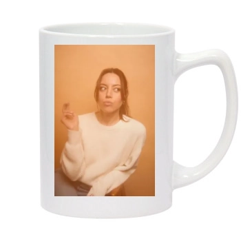 Aubrey Plaza 14oz White Statesman Mug