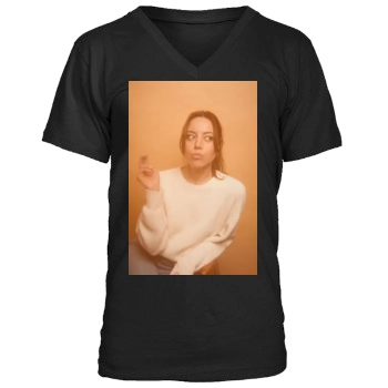 Aubrey Plaza Men's V-Neck T-Shirt