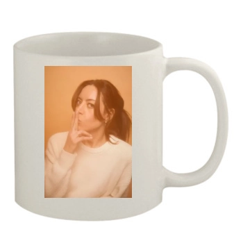 Aubrey Plaza 11oz White Mug