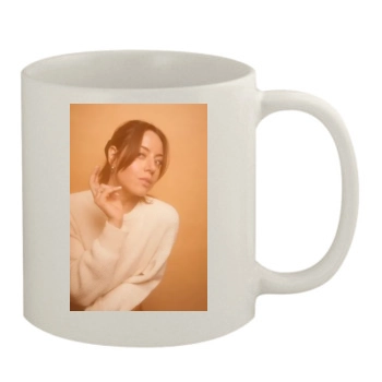 Aubrey Plaza 11oz White Mug