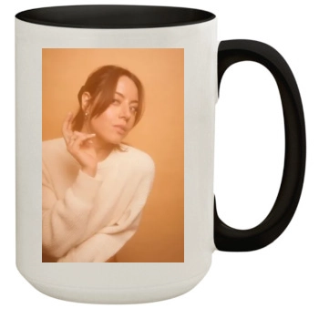 Aubrey Plaza 15oz Colored Inner & Handle Mug