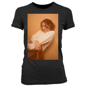 Aubrey Plaza Women's Junior Cut Crewneck T-Shirt