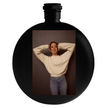 Aubrey Plaza Round Flask