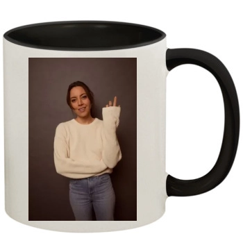 Aubrey Plaza 11oz Colored Inner & Handle Mug