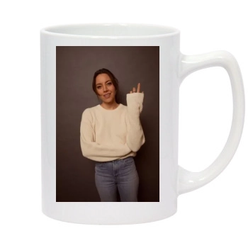 Aubrey Plaza 14oz White Statesman Mug