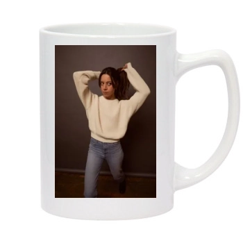 Aubrey Plaza 14oz White Statesman Mug