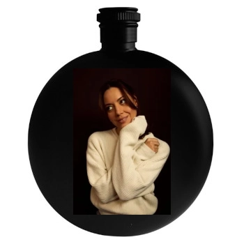 Aubrey Plaza Round Flask