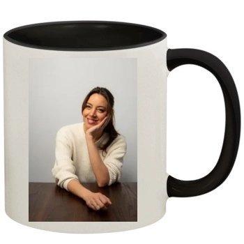 Aubrey Plaza 11oz Colored Inner & Handle Mug