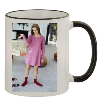 Alicia Silverstone 11oz Colored Rim & Handle Mug