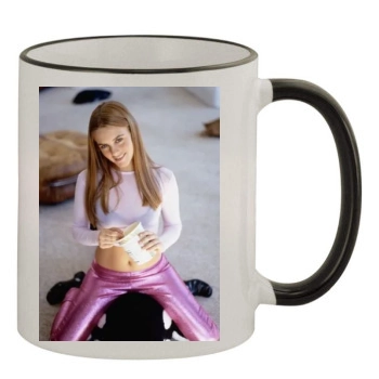 Alicia Silverstone 11oz Colored Rim & Handle Mug