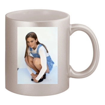 Alicia Silverstone 11oz Metallic Silver Mug