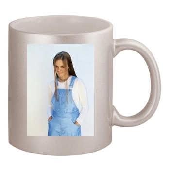 Alicia Silverstone 11oz Metallic Silver Mug