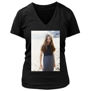 Alicia Silverstone Women's Deep V-Neck TShirt