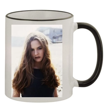 Alicia Silverstone 11oz Colored Rim & Handle Mug