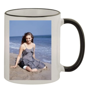 Alicia Silverstone 11oz Colored Rim & Handle Mug