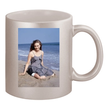 Alicia Silverstone 11oz Metallic Silver Mug