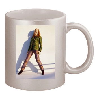 Alicia Witt 11oz Metallic Silver Mug