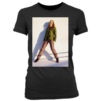 Alicia Witt Women's Junior Cut Crewneck T-Shirt