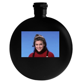 Alyssa Milano Round Flask