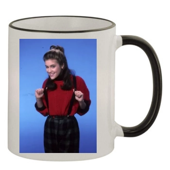 Alyssa Milano 11oz Colored Rim & Handle Mug