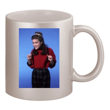 Alyssa Milano 11oz Metallic Silver Mug