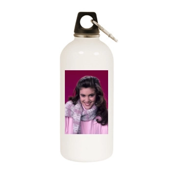 Alyssa Milano White Water Bottle With Carabiner