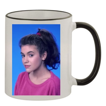 Alyssa Milano 11oz Colored Rim & Handle Mug