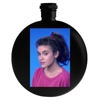 Alyssa Milano Round Flask