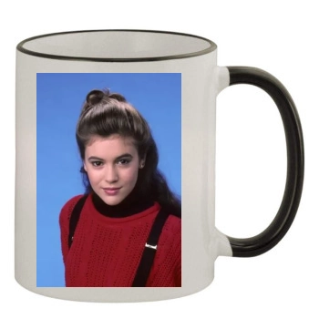 Alyssa Milano 11oz Colored Rim & Handle Mug